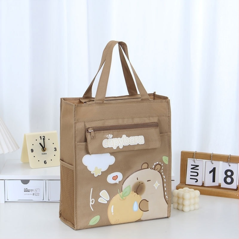 Kappa bear vászon iskolai táska rajzfilm mintával és cipzárral