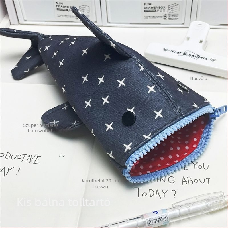 Joyful Shark tolltartó diákoknak, poliészter, általános használat, laza stílus