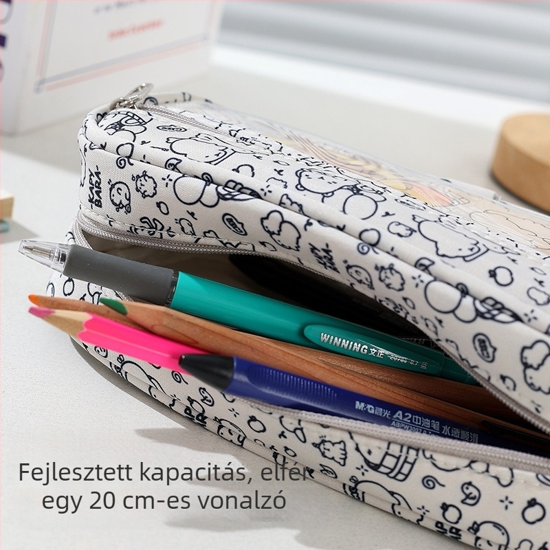 Ceruzatartó Creative Bear, memóriás szövet, koreai stílus, uniszex