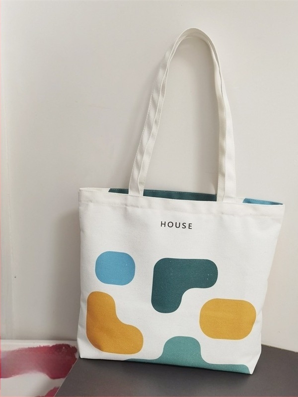 Női vászontáska, tote, nagy kapacitás, közepes méret, cipzáras záródás, mindennapi használatra, munka és iskola