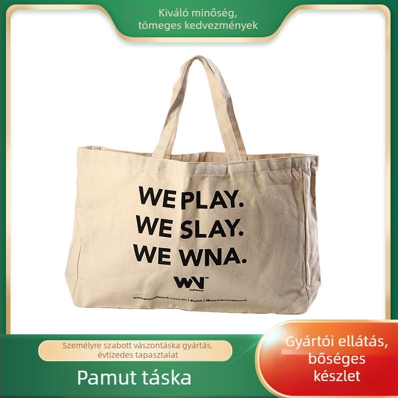 Vászon kézitáska, testreszabható, hőtranszferes nyomtatás, alj és oldalpanelek, Kang yu