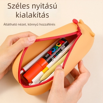 Szilikon tolltartó gyerekeknek – uniszex, japán stílus, aranyos dizájn, kreatív írószerek