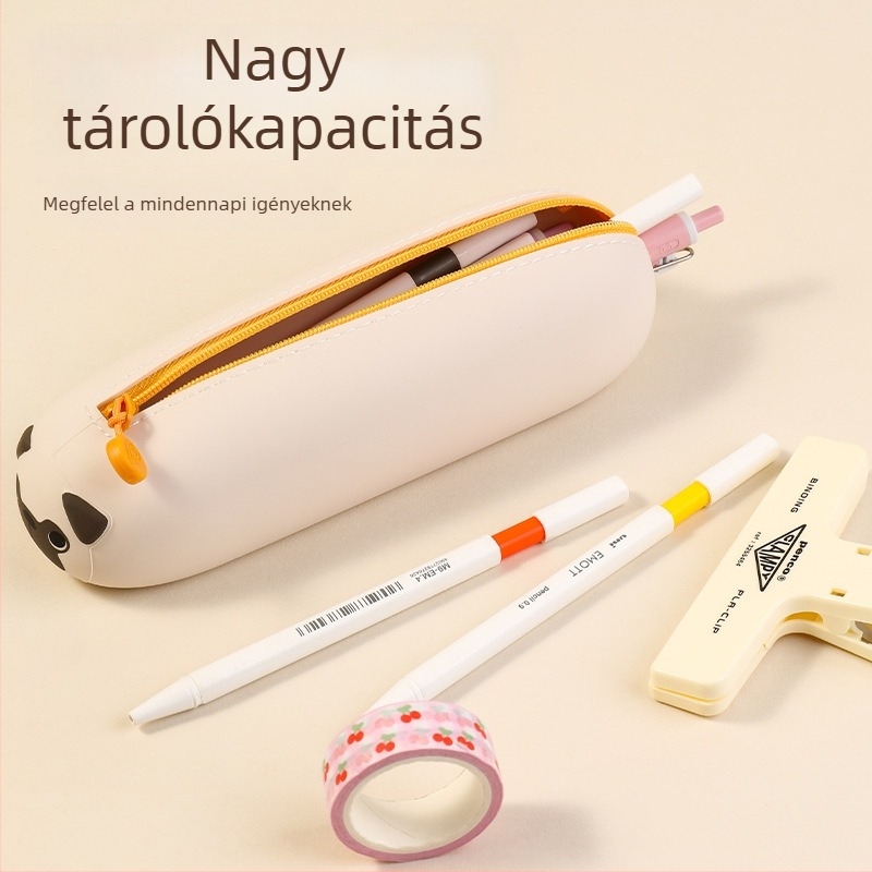 Szilikon tolltartó gyerekeknek – uniszex, japán stílus, aranyos dizájn, kreatív írószerek