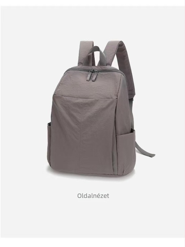Nylon hátizsák, uniszex, 20–35 L, 12 inch laptophoz illeszkedik, ívelt vállpántok, városi egyszerű stílus