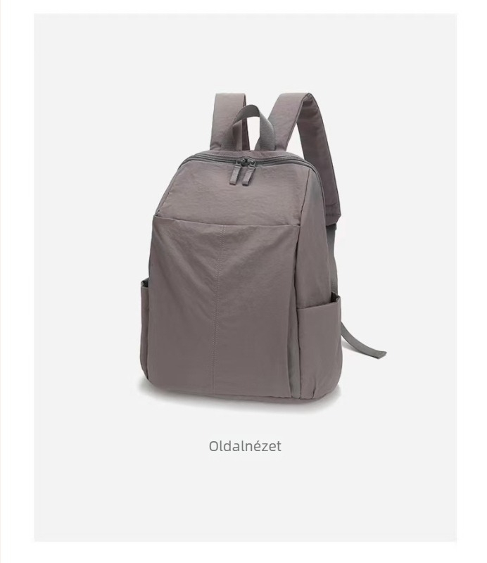 Nylon hátizsák, uniszex, 20–35 L, 12 inch laptophoz illeszkedik, ívelt vállpántok, városi egyszerű stílus