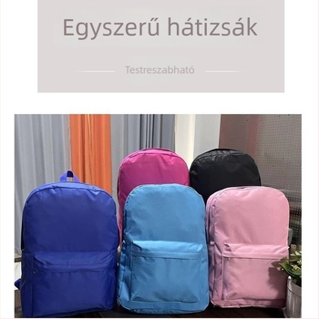 Diák hátizsák, Oxford anyag, kapacitás 20 L alatt, 16 hüvelykes laptophoz, ultrakönnyű, görbült vállpántok