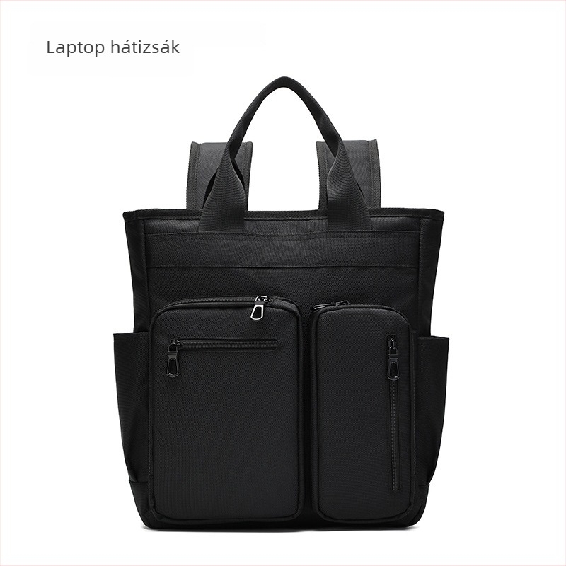 LUCKY BAT ultra könnyű laptop hátizsák, 20–35L kapacitás, Oxford szövet, görbült vállpánt, városi egyszerű stílus