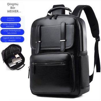 Uniszex üzleti hátizsák 15 hüvelykes laptophoz, vízálló PU anyag, 20–35L kapacitás, légpárnás vállpántok