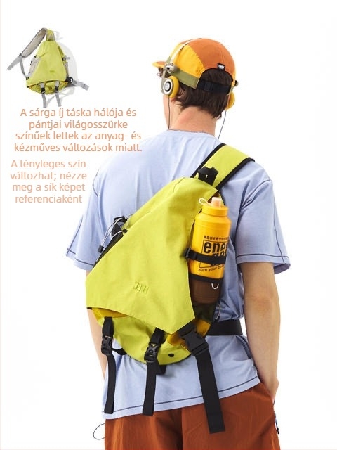 Férfi crossbody táska poliészterből, vízálló, ultra könnyű, kopásálló — szabadidős utazáshoz