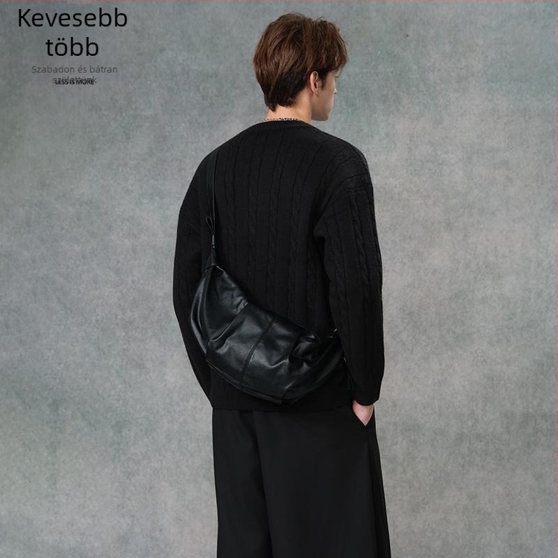 Férfi válltáska Crossbody, szintetikus bőr, Shiziyoua márka, üzleti utakhoz
