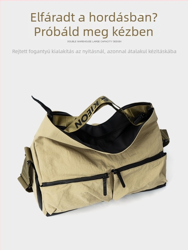 Nylon utazótáska, uniszex stílussal, vízálló, ultrakönnyű és kopásálló, férfi keresztpántos válltáska