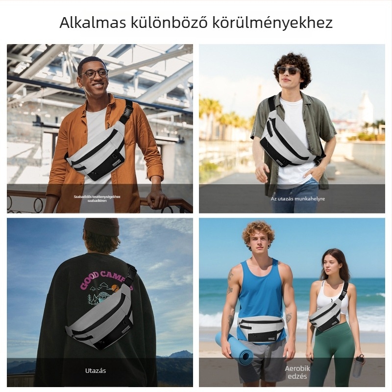 Férfi keresztpántos táska, városi egyszerűség, kód Y57, kompozit anyag, ultra könnyű és kompakt mindennapi használatra.