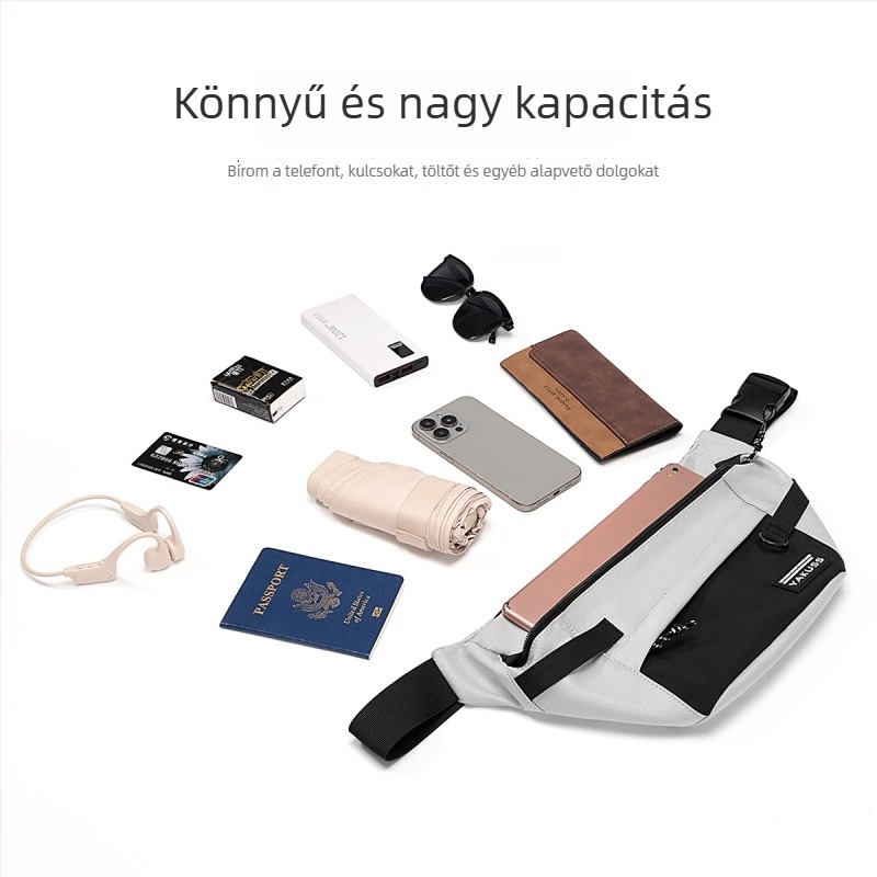 Férfi keresztpántos táska, városi egyszerűség, kód Y57, kompozit anyag, ultra könnyű és kompakt mindennapi használatra.