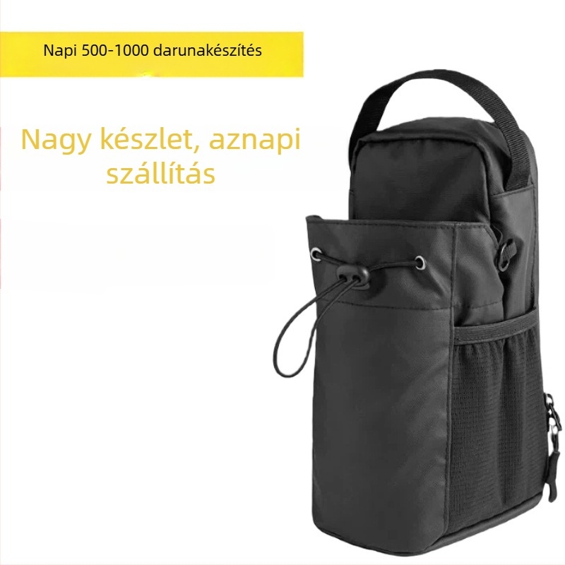 Férfi keresztpántos oldaltáska — városi minimalist stílus, poliészter, vízálló, egységes dizájn, poliészter bélés