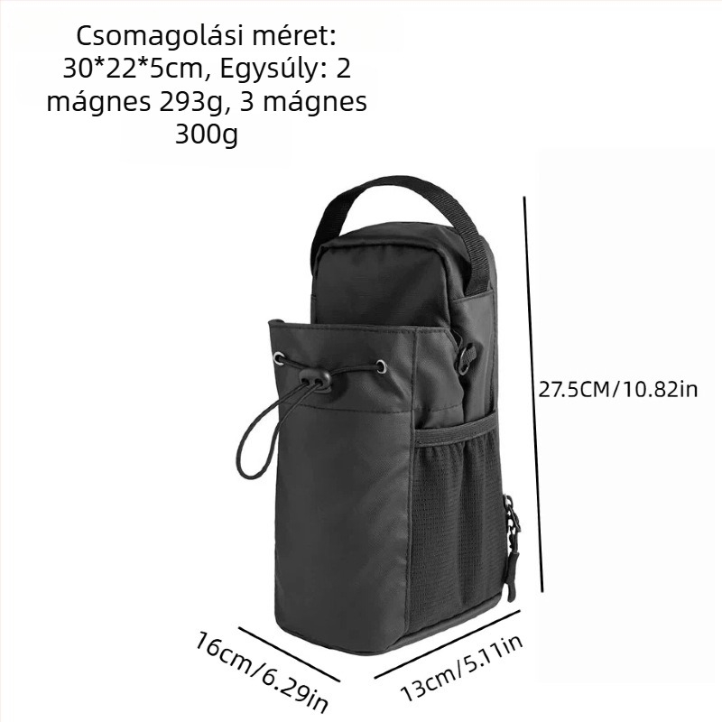 Férfi keresztpántos oldaltáska — városi minimalist stílus, poliészter, vízálló, egységes dizájn, poliészter bélés