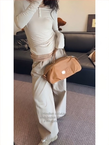 Férfi oldaltáska crossbody, pamutból, PU bélés, friss és édes stílus, szabadidős utazásokhoz