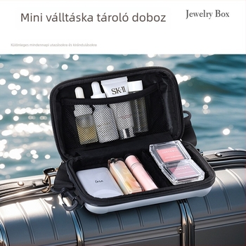 Casegrace/Catherine SP01329 ékszerszállító táska, utazó kézitáska, merev tok, egyszínű mintázat