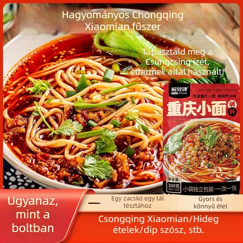 Nudli fűszeres szósz, csípős, kézzel pirított, egyedi csomagolás, 300 g, 12 hónap eltarthatóság, szobahőmérsékleten tárolható