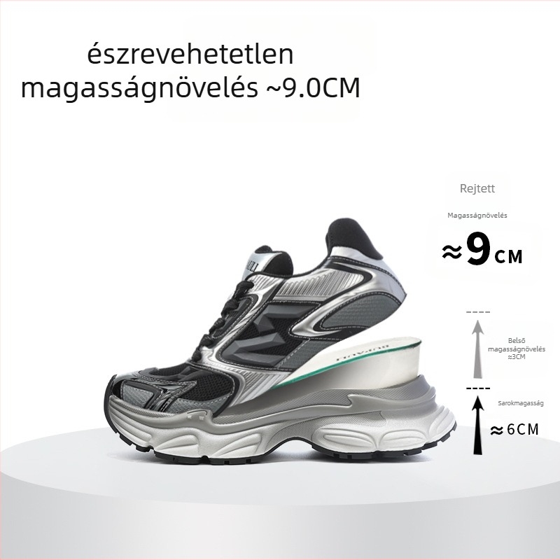 Cat Eye sorozat Platform cipők, Uniszex, 6–8 cm sarokmagasság, felső rész műbőr, fűzővel záródó