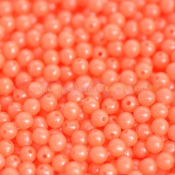 Fénylő horgász gyöngyök, gömbölyű alak, műanyag anyag, 1000 darabos csomag
