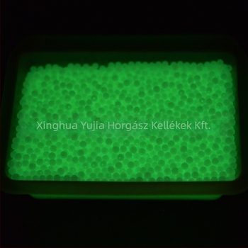 Fénylő horgász gyöngyök, gömbölyű alak, műanyag anyag, 1000 darabos csomag