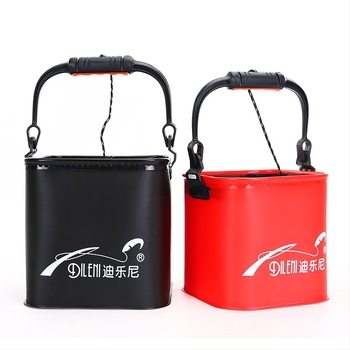 Deloni EVA összecsukható horgász vödör kötéllel és hálóval