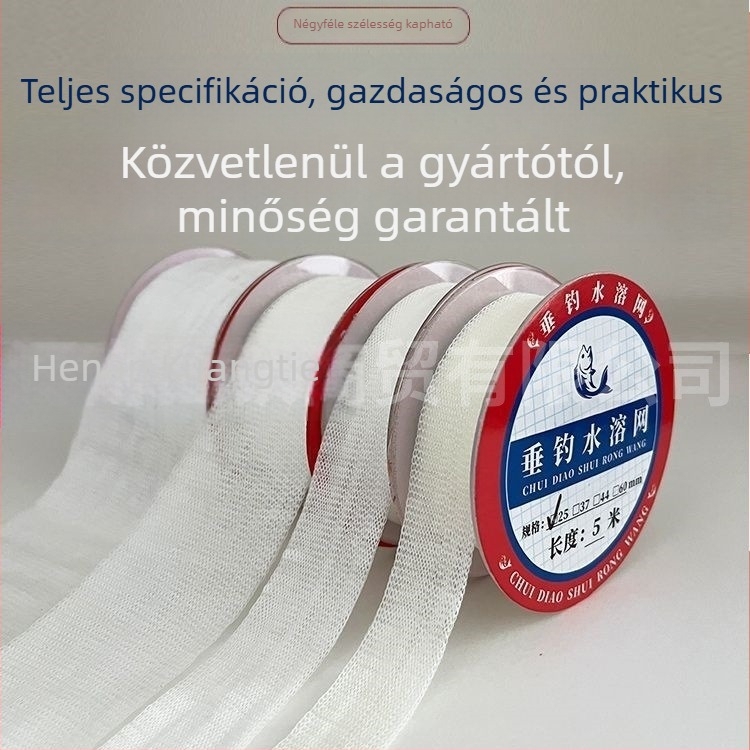 PVA lassú oldódású vízoldható háló horgászathoz, csali- és fészekanyag rezervoárokhoz és vadvízi horgászathoz