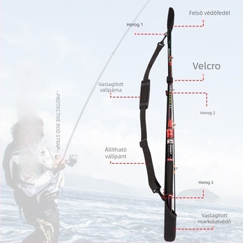 Csaliorsóvédő tok pánttal és botzsákkal (Márka: Other; Kód: Ztc481; Anyag: Canvas)