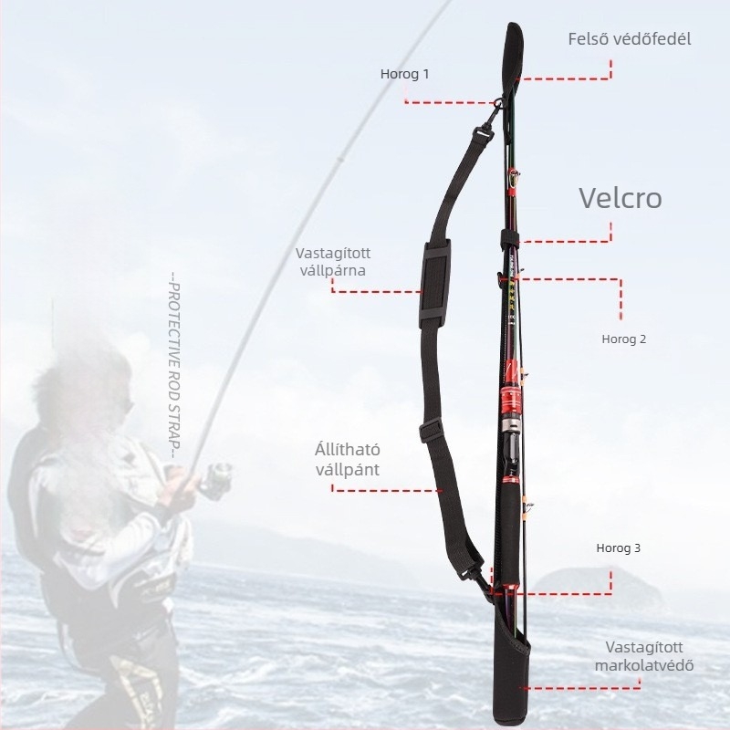 Csaliorsóvédő tok pánttal és botzsákkal (Márka: Other; Kód: Ztc481; Anyag: Canvas)