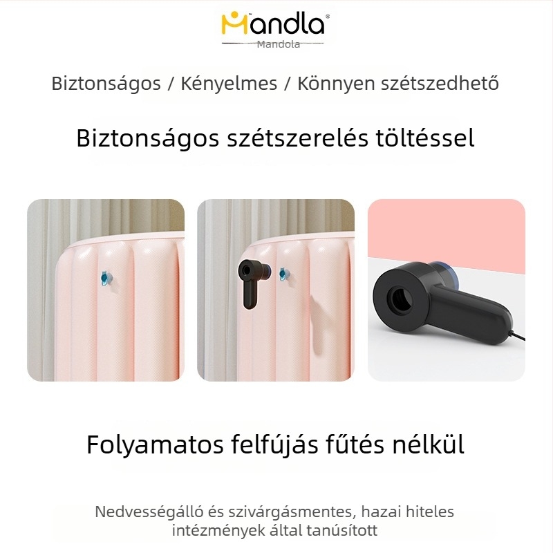 Felhő alakú, összecsukható, felfújható kád felnőtteknek, otthoni használatra, teljes testű fürdéshez