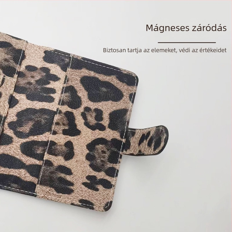 RFID-védett útlevél- és kártyatartó PU bőrrel, 2 oldalas kialakítás, vízálló PU belső bélés