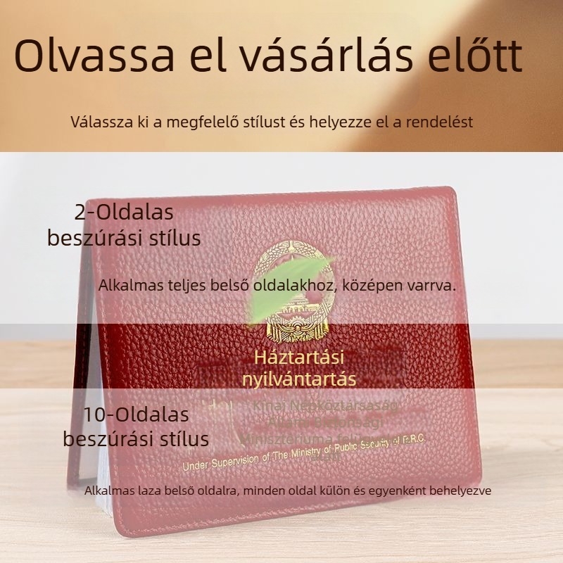 Paszport és dokumentumtartó, PVC anyag, PU bélés, egyszínű dizájn, uniszex, 2024 ősz