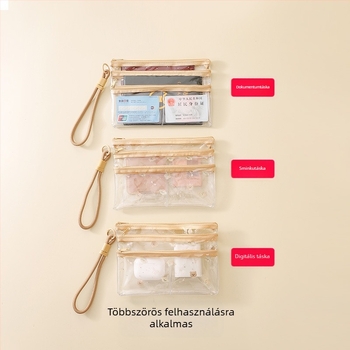 Kártya- és dokumentumtartó – PVC, kocka alakú forma, modern letisztult stílus, tárolási megoldások utazásokhoz, asztalra és hálószobába.