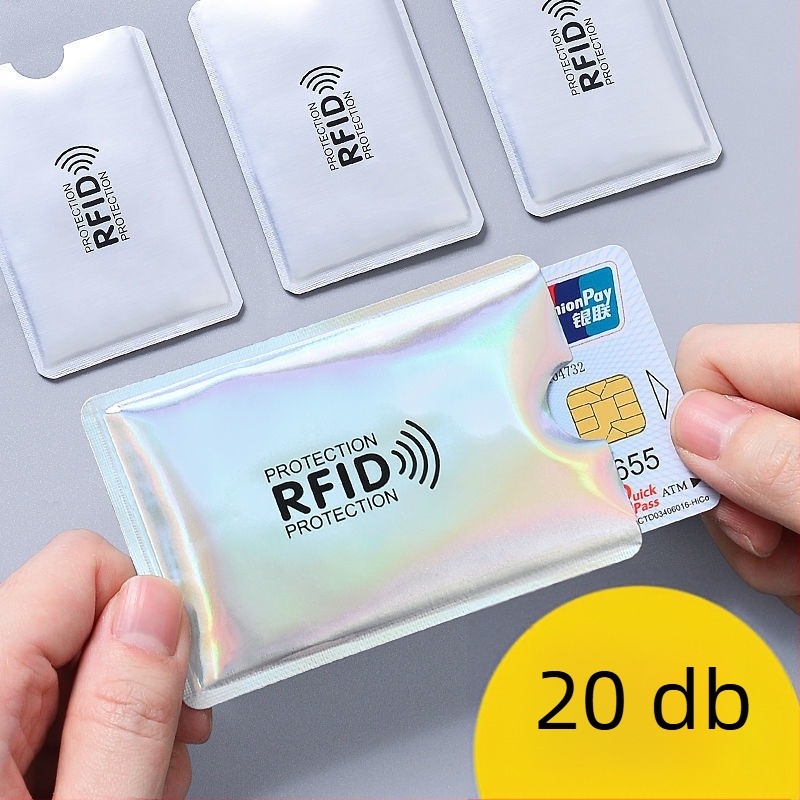 Kártyatartó védő tok anti-lopás, NFC-védelem és demagnetizáció elleni védelem — Valódi bőr, Pontos mintázat, PVC bélés, Vízálló, Cipzárral záródó