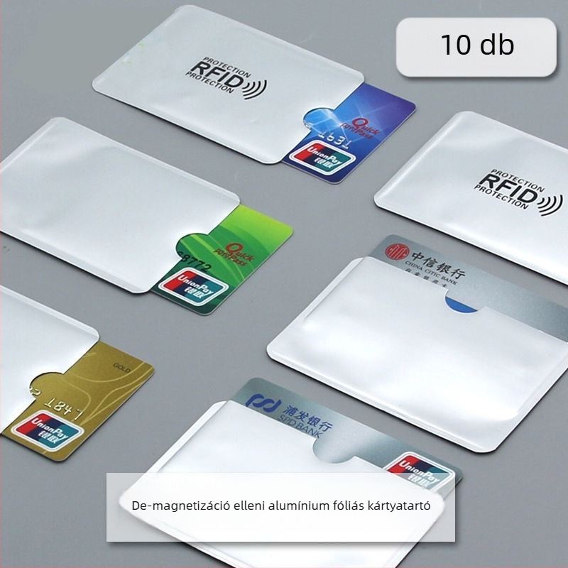 Kártyatartó védő tok anti-lopás, NFC-védelem és demagnetizáció elleni védelem — Valódi bőr, Pontos mintázat, PVC bélés, Vízálló, Cipzárral záródó