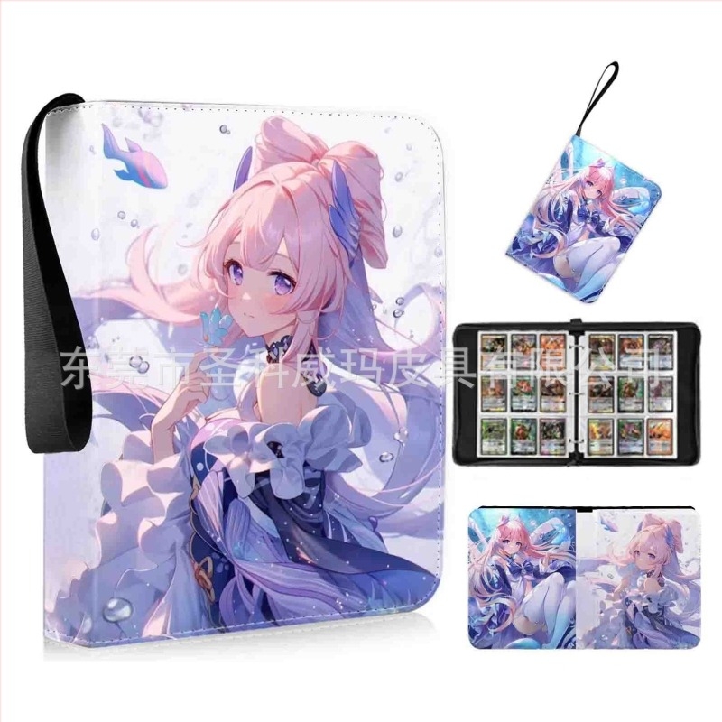 Anime és videojáték-kártyák albumja — PU anyag, karakteres mintázat, uniszex, San Kowima márka, mindennapi használatra