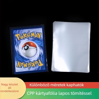 Kártyavédő tasak, méret 5,7 × 8,7 cm, 20 mil vastagságú film