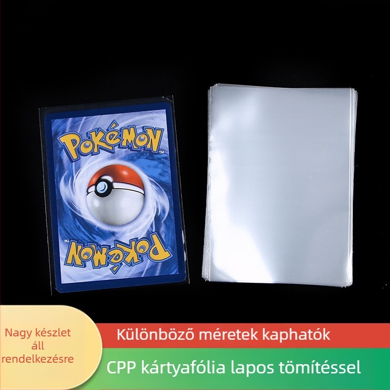 Kártyavédő tasak, méret 5,7 × 8,7 cm, 20 mil vastagságú film
