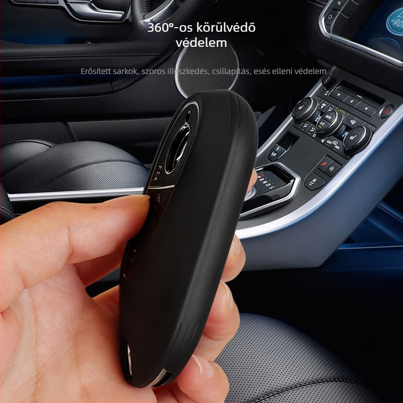 TPU kulcs tok Mercedes-Benz kulcsokhoz – kompatibilis A-Class, C-Class, E-Class és S-Class kulcsokkal; modellek A200L, C260L, E300L; teljes védelem; egyszerű stílus.