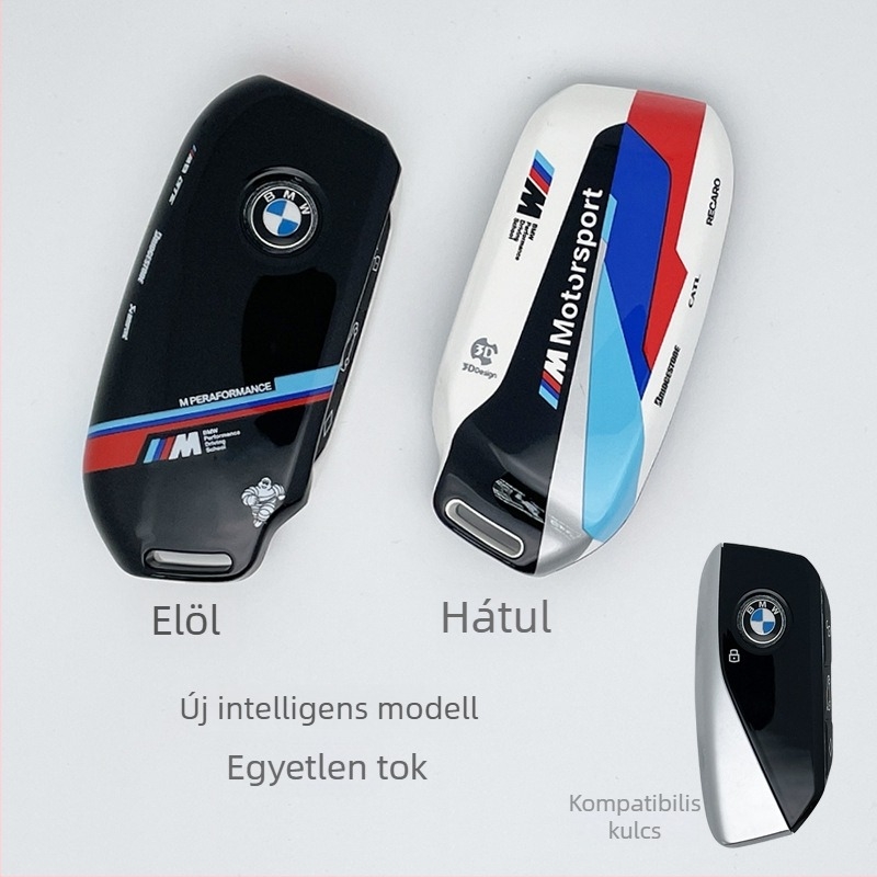 BMW kulcstartó tok 2023 X7-höz, 7-es sorozathoz, iX-hez, i7-hez, 735Li-hez, 740Li-hez, XM-hez, X1-hez – PVC, prémium kialakítású