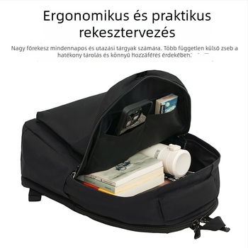 Üzleti utakhoz tervezett hátizsák, uniszex, Oxford anyag, 20–35 L kapacitás, bővíthető, kompatibilis 14 colos laptophoz