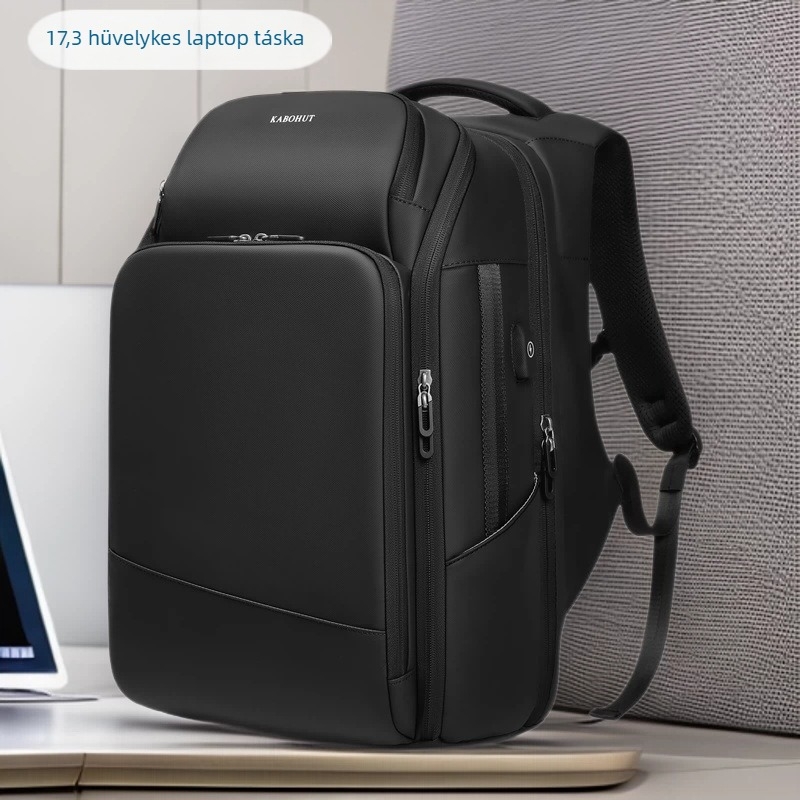 Üzleti hátizsák nagy kapacitású, 36–55L, vízálló Oxford anyagból, multifunkcionális, ergonómikus görbült vállpántokkal, poliészter bélés