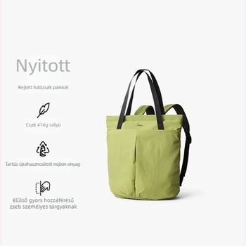 Könnyű nylon hátizsák mindennapi használatra, uniszex, 9 hüvelykes laptophoz illeszkedik, kapacitás legfeljebb 20 liter, poliészter bélés, légpárnázott vállpántok
