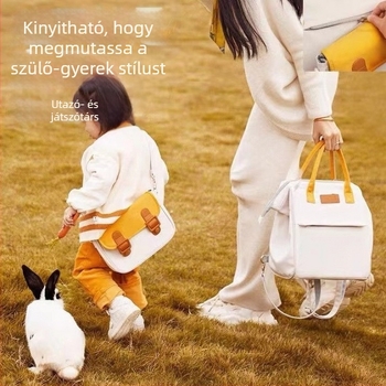 Nagy kapacitású anyuka utazó hátizsák — poliészter, szabadidős utazási stílus, belső nylon bélés, görbült vállpántok, Aibedila