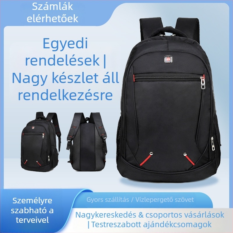 Oxford anyagú hátizsák, lélegző kialakítás, légpárnás vállpántok, poliészter bélés, kapacitás 20 L alatt