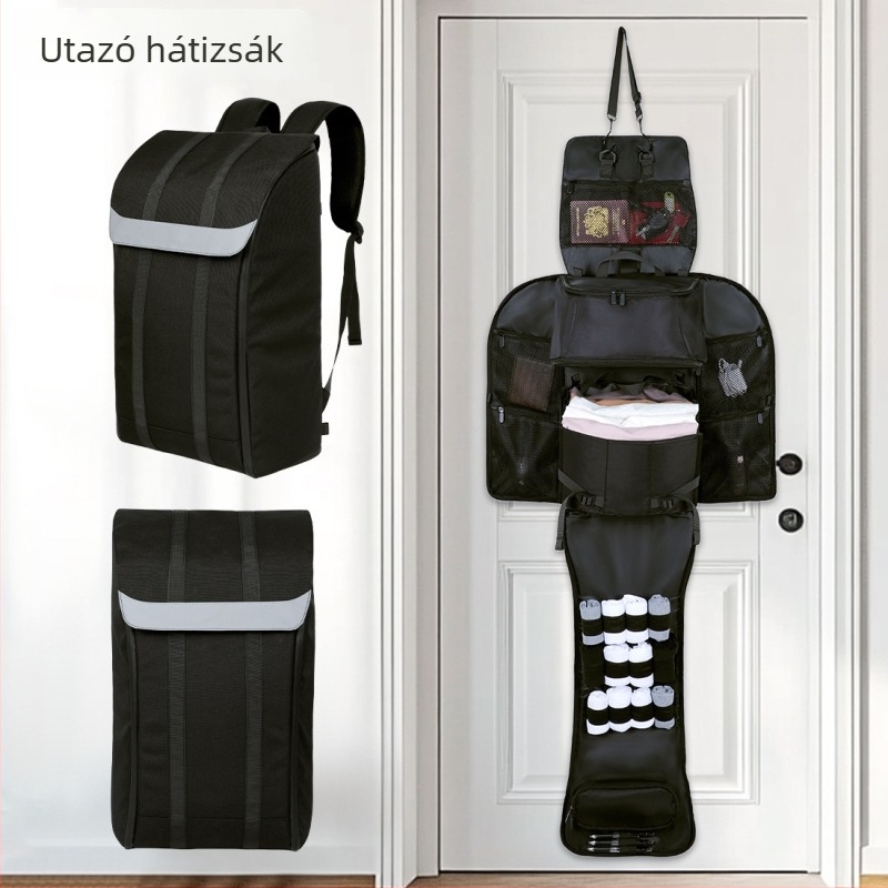 Uniszex utazó hátizsák – vízálló, Oxford anyag, 36–55L kapacitás, kompatibilis 15 hüvelykes laptopkal