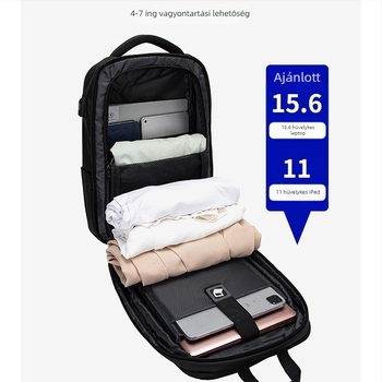 Kemény héjú laptop hátizsák EVA-külsővel – anti-lopás zár, vízálló membrán, lélegző vállpántok légráccsal, ABS anyag, 20–35 L kapacitás