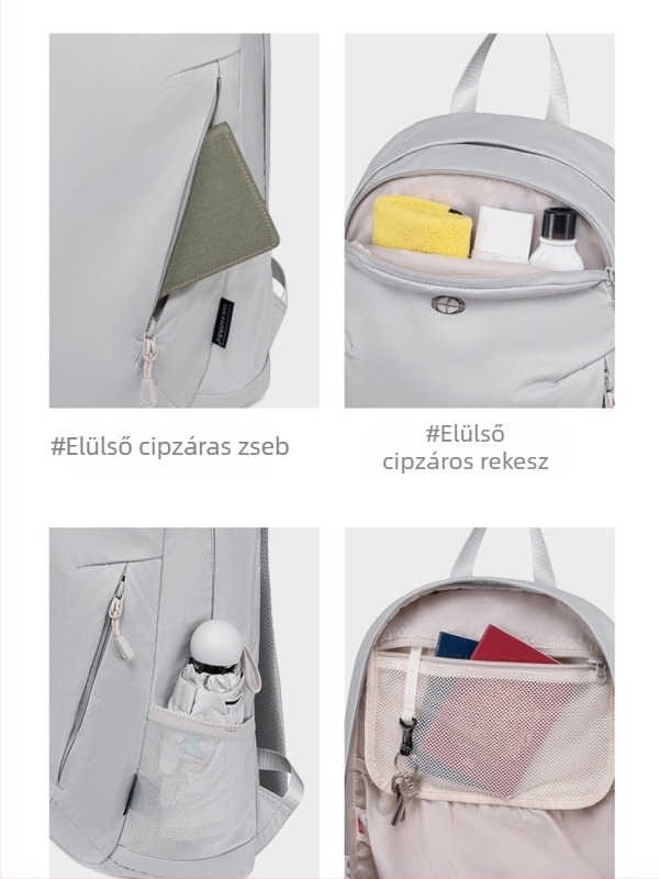 Nylon uniszex hátizsák szabadidőre és utazásokhoz, 15 hüvelykes laptophoz, kapacitás kevesebb mint 20 liter