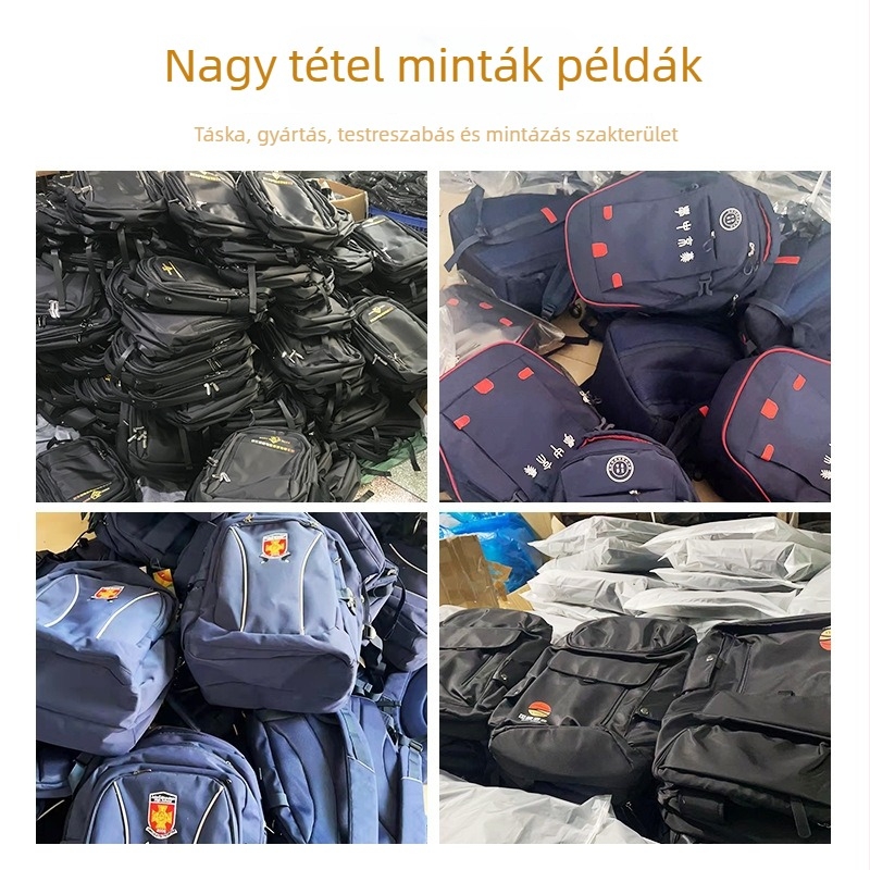 Hátizsák testreszabható logóval üzleti és utazási használatra, Oxford anyag, 20–35L kapacitás, 10 hüvelykes laptophoz illeszkedik, ergonómikus hátrész.