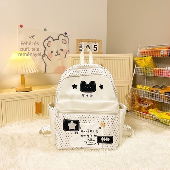 Anime mintás hátizsák, nylon anyagból, 20–35L kapacitás, 13 hüvelykes laptophoz illeszkedik